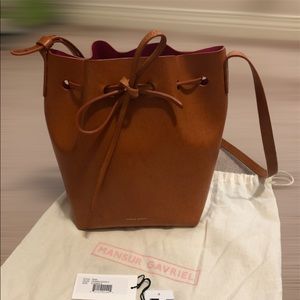 MANSUR GAVRIEL Mini Bucket bag - cammello/dolly